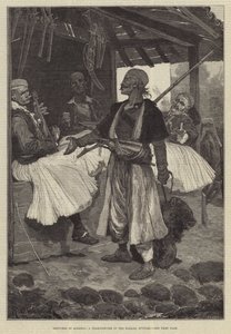 Luonnoksia Albaniassa, karhumies basaarissa, Scutari